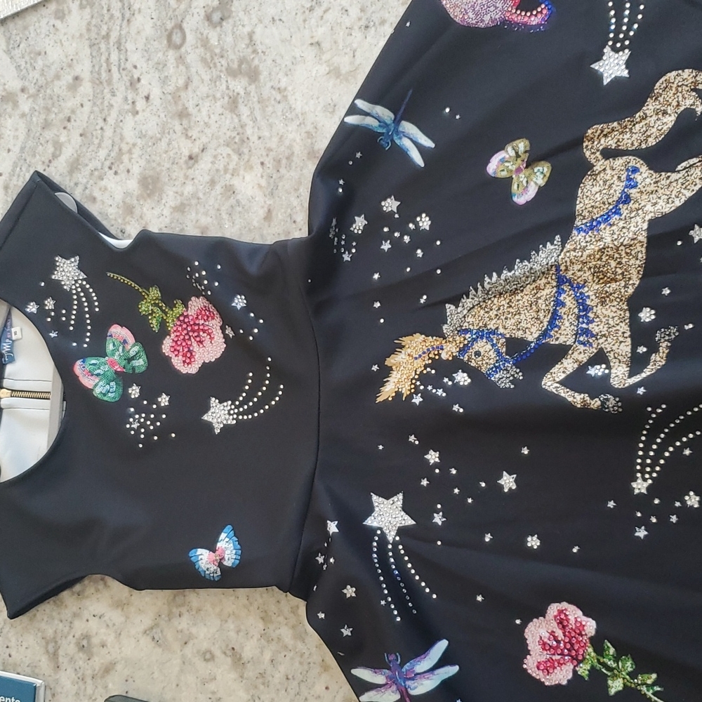 NWT Rhinestone studded party dress